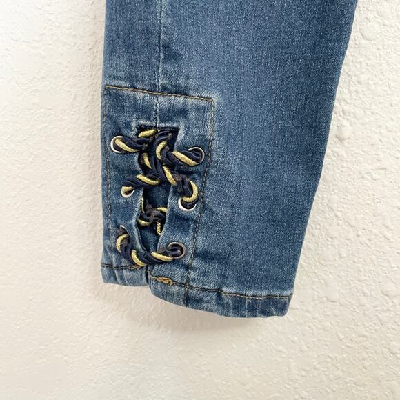 Boston Proper Skinny Weaved Ankle Mid Rise Jeans Woman's Size 27 - Picture 3 of 15